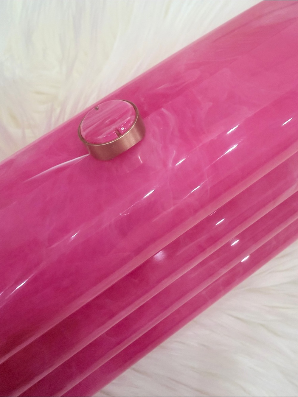 Cult Gaia Enid Clutch in Dragonfruit - Picture 10 of 11